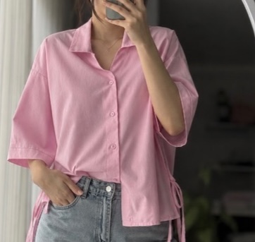 شومیز باکسی چاکدار